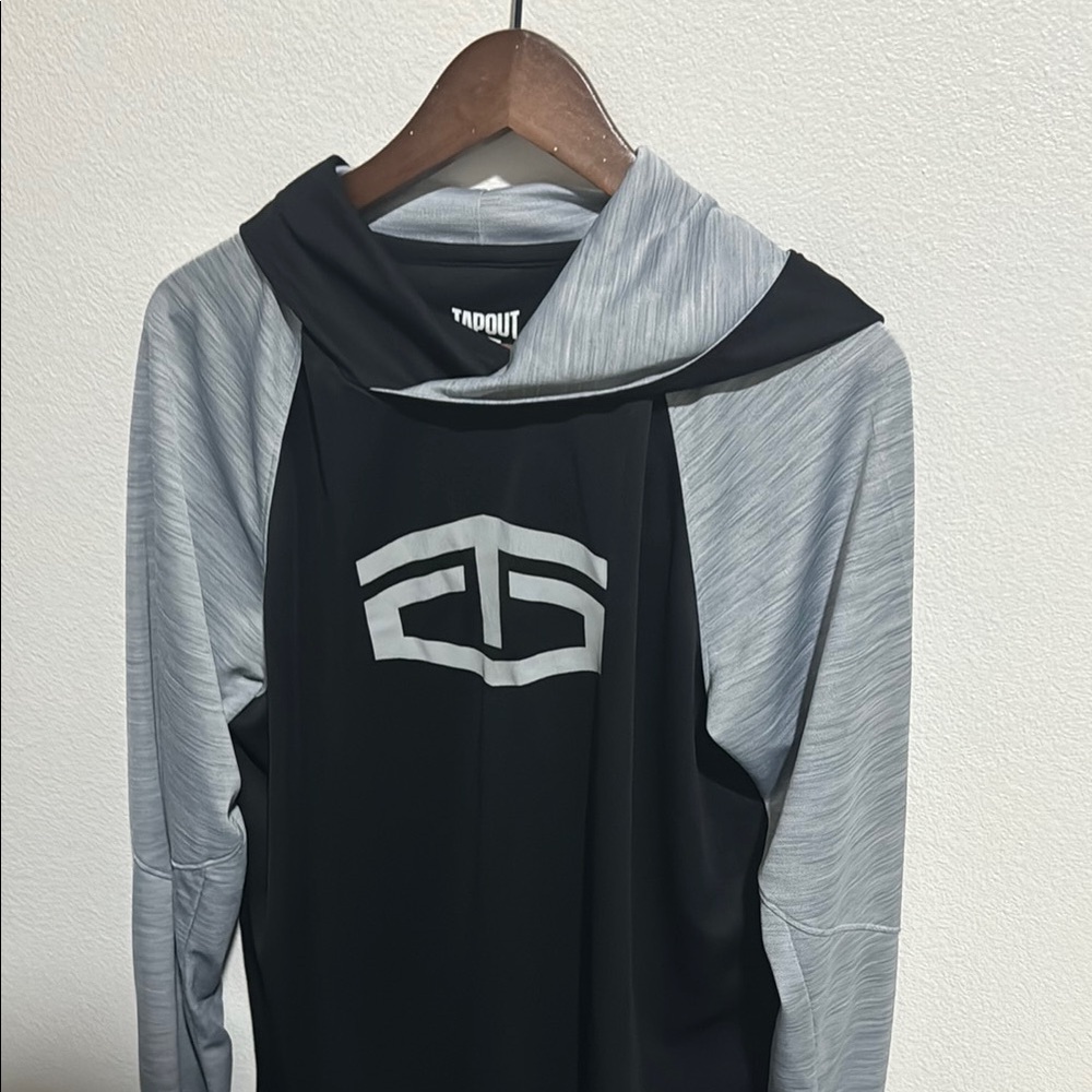 Tapout Black and White Logo Hoodie